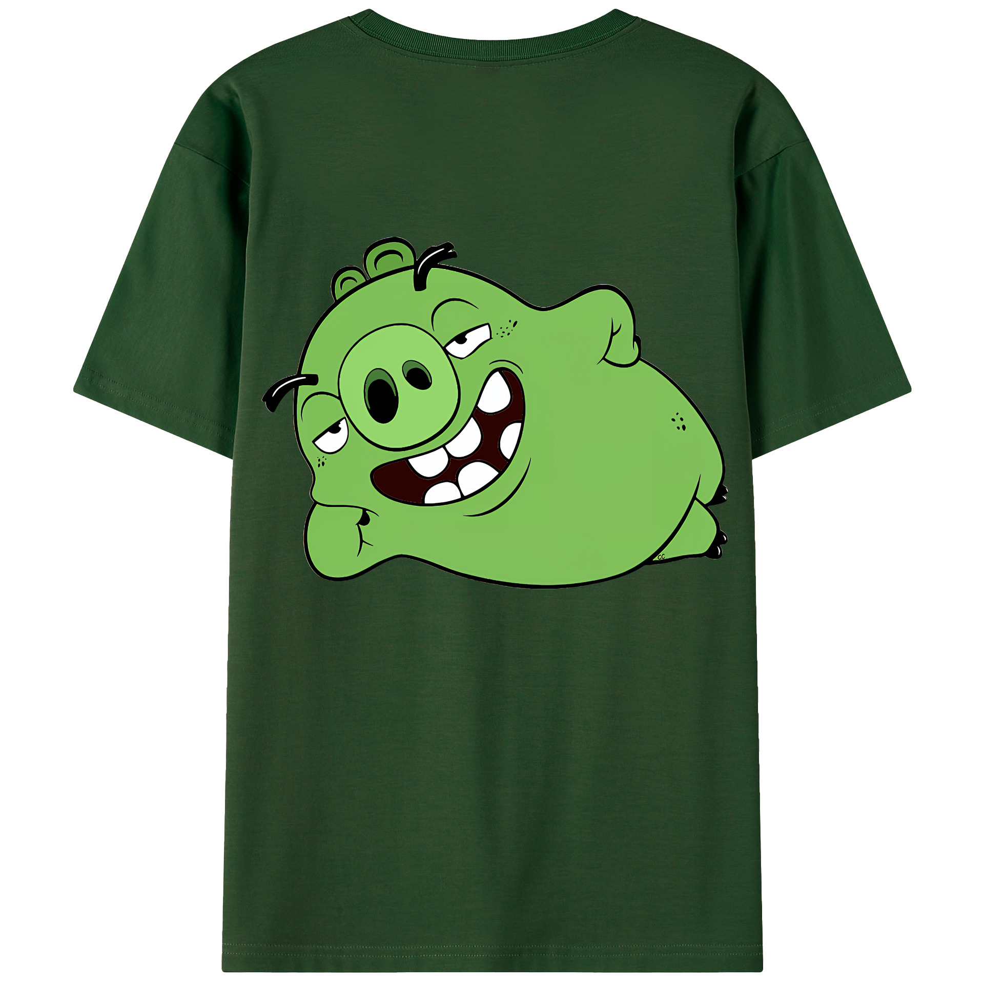 （画像用） Angry Birds アングリーバード 綿100％半袖Tシャツ（背面プリント）